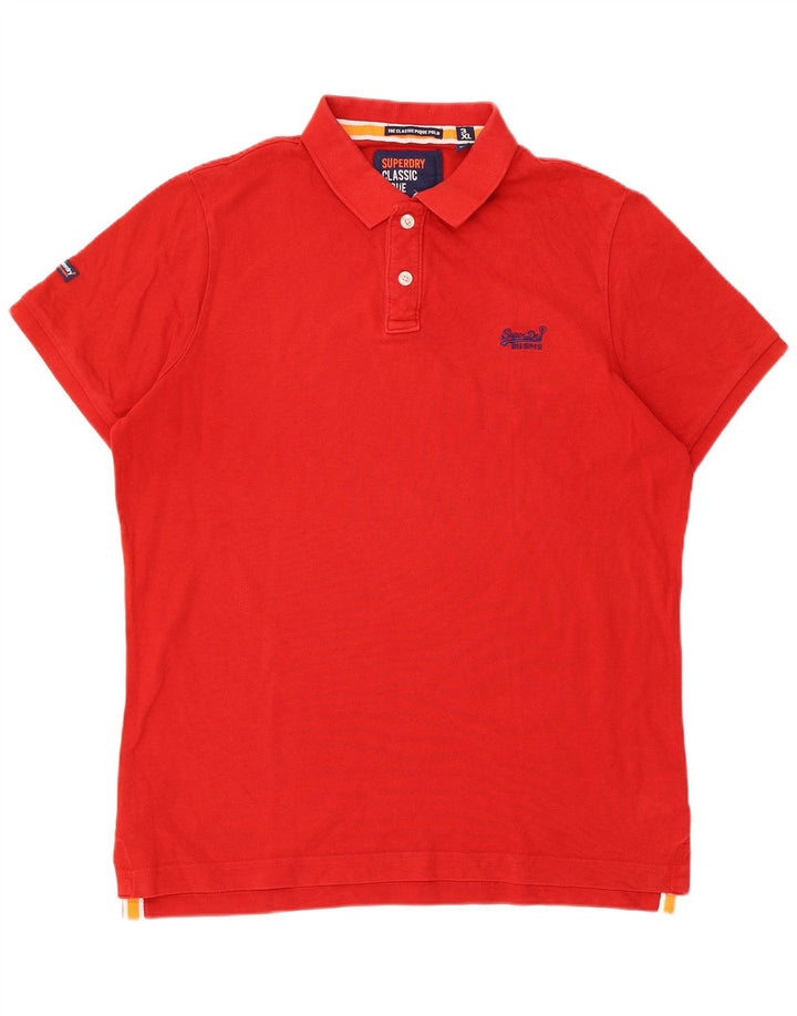 Superdry Polo Homme 3XL Rouge Coton