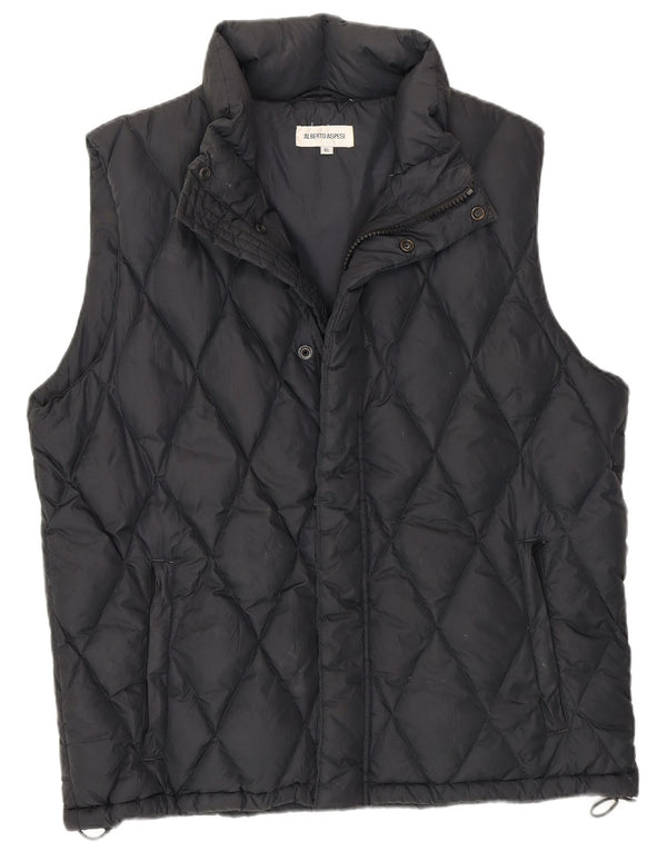 Alberto Aspesi Gilet rembourré pour homme UK 42 XL Bleu marine