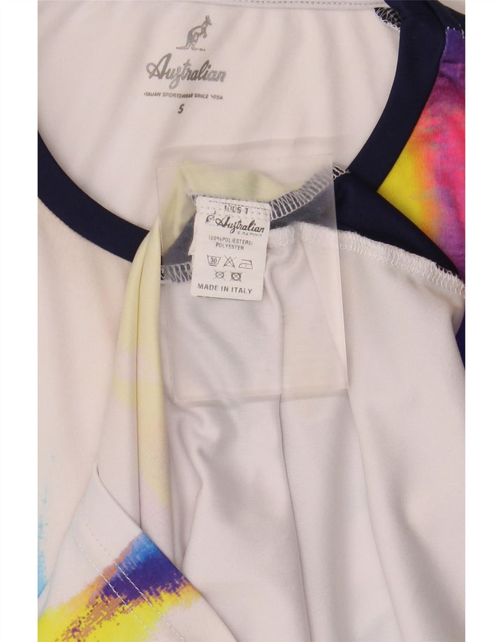 AUSTRALIAN L'ALPINA T-Shirt Homme Haut Petit Multicolore Tie Dye Polyester