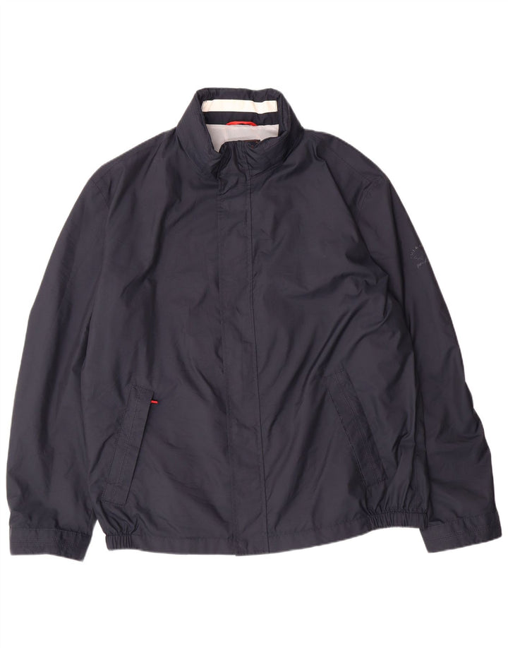PAUL & SHARK Veste de pluie à capuche pour homme Yachting UK 42 XL Bleu marine