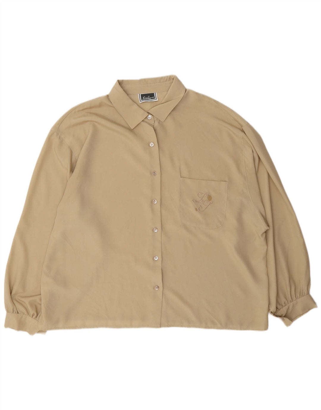 Luisa Spagnoli Chemisier Femme UK 18 XL Beige Polyester