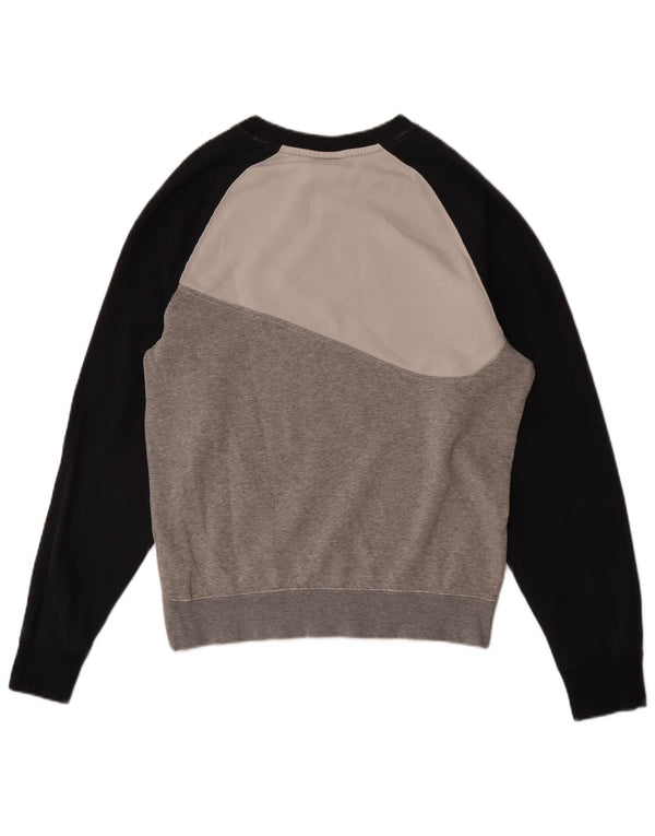 Nike Sweat-shirt graphique pour homme en coton color block Gris Taille S