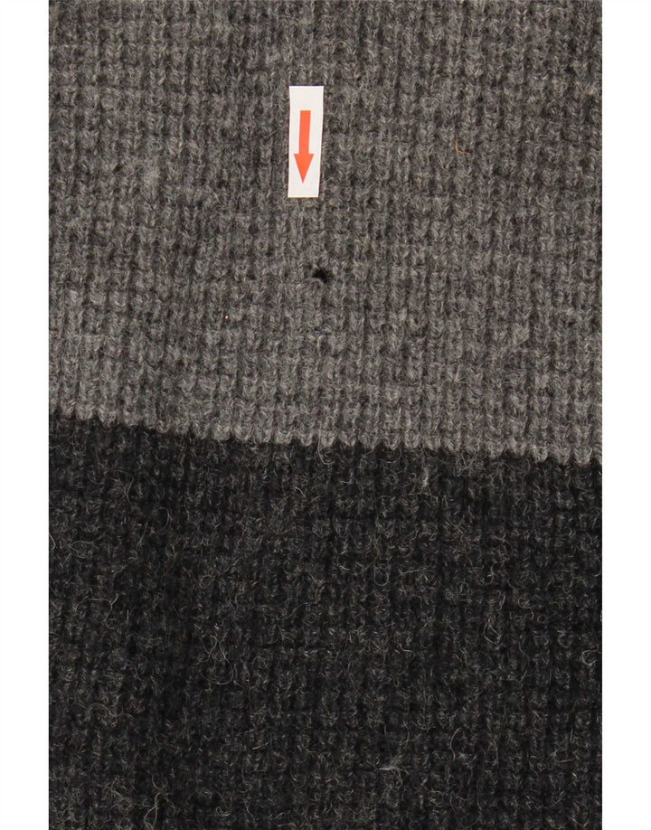 Levi's Pull Col V Homme Large Gris Laine Vierge Colorblock