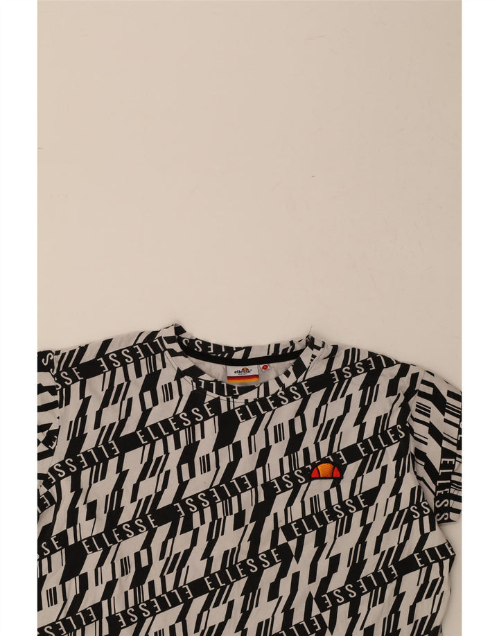 ELLESSE Mens Graphic T-Shirt Top Small White Cotton Vintage Ellesse and Second-Hand Ellesse from Messina Hembry 