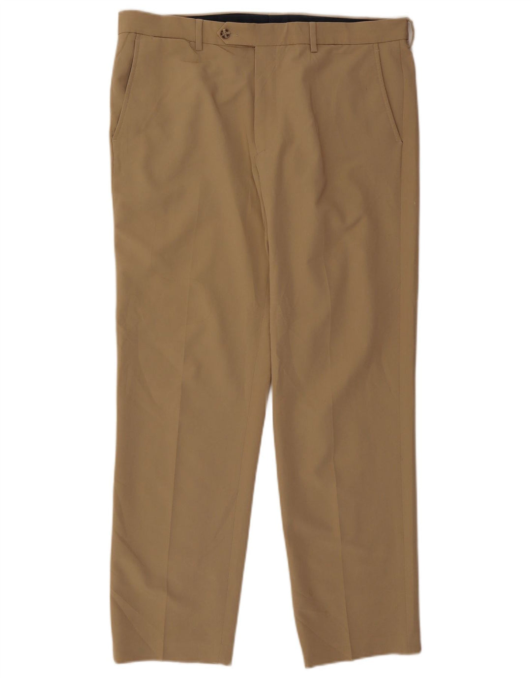 Nautica Pantalon de Costume Droit Homme W36 L30 Beige Polyester