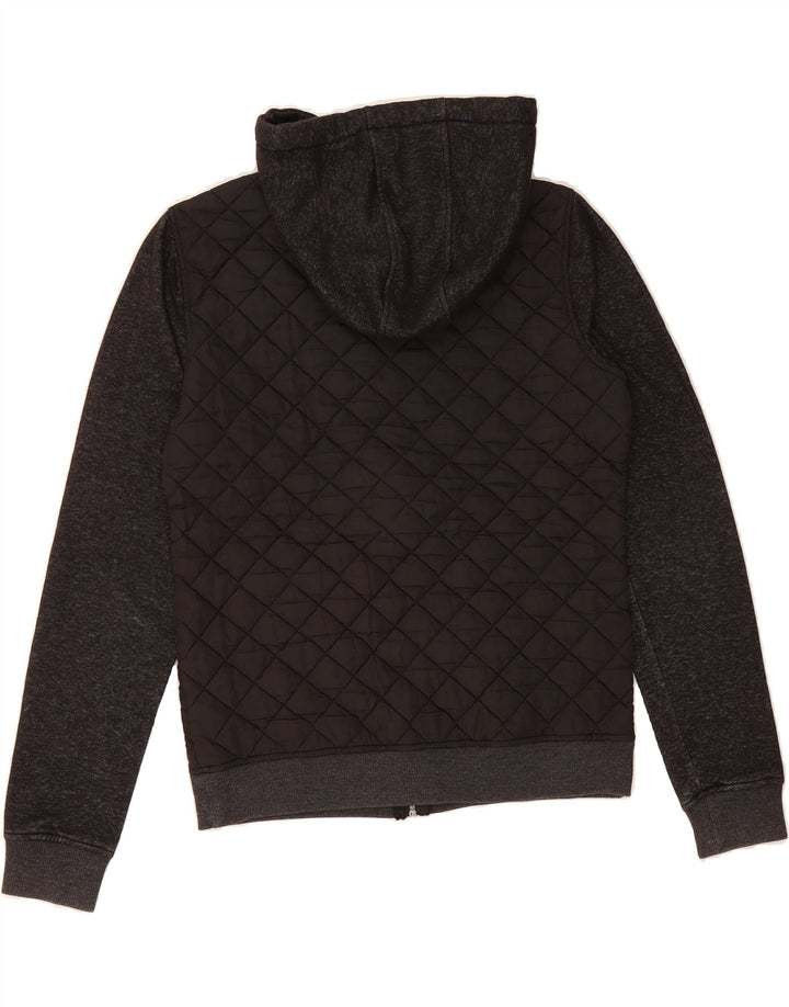 HURLEY Womens Hoodie Jumper UK 14 Medium Black Polyester Vintage Hurley and Second-Hand Hurley from Messina Hembry 