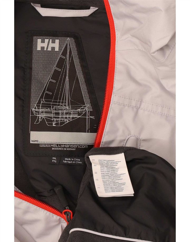 Helly Hansen Veste de pluie graphique Sailwear pour homme UK 44 2XL Gris Polyester