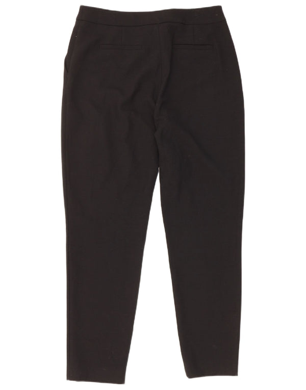 Hobbs Pantalon Chino Slim Femme UK 10 Small W28 L28 Laine Noir