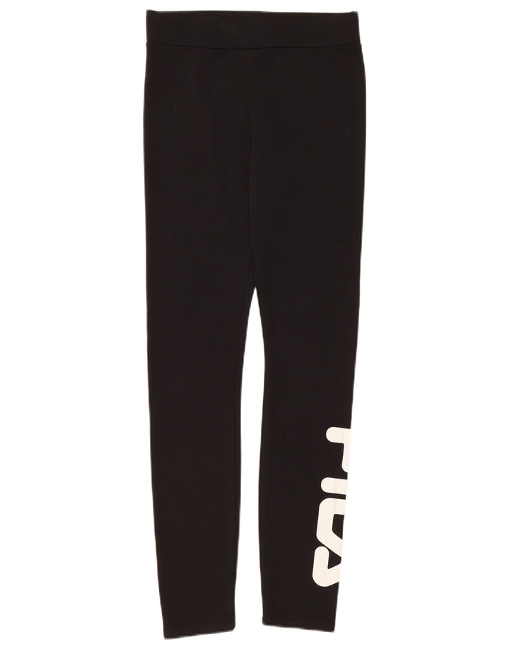 Fila Leggings graphiques pour femmes UK 8 Small Noir Polyester