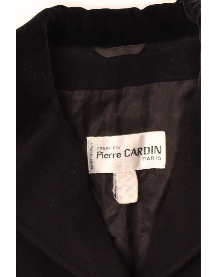 Pierre Cardin Manteau Femme EU 38 Moyen Noir Laine Classique