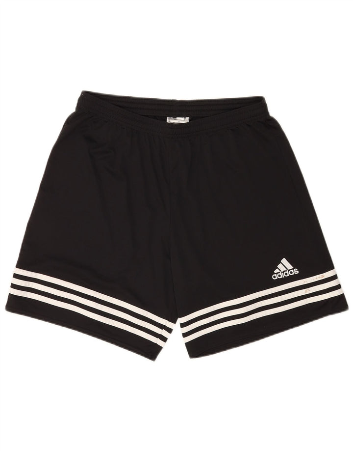 ADIDAS Short de sport Climalite pour hommes, grand, noir, polyester
