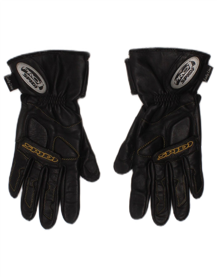 Spidi Gants de motard en cuir pour femme Lady Line Noir moyen