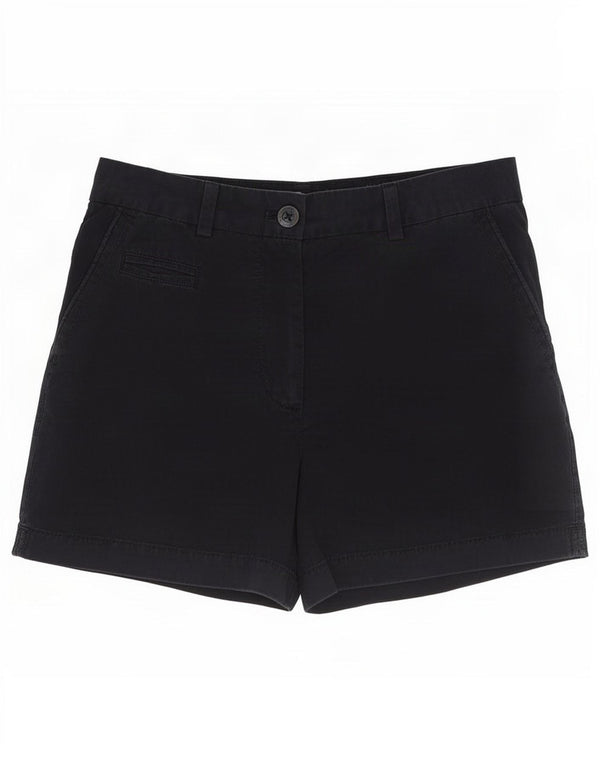 Marks & Spencer Womens Chino Shorts UK 8 Small W27 Navy Blue Cotton