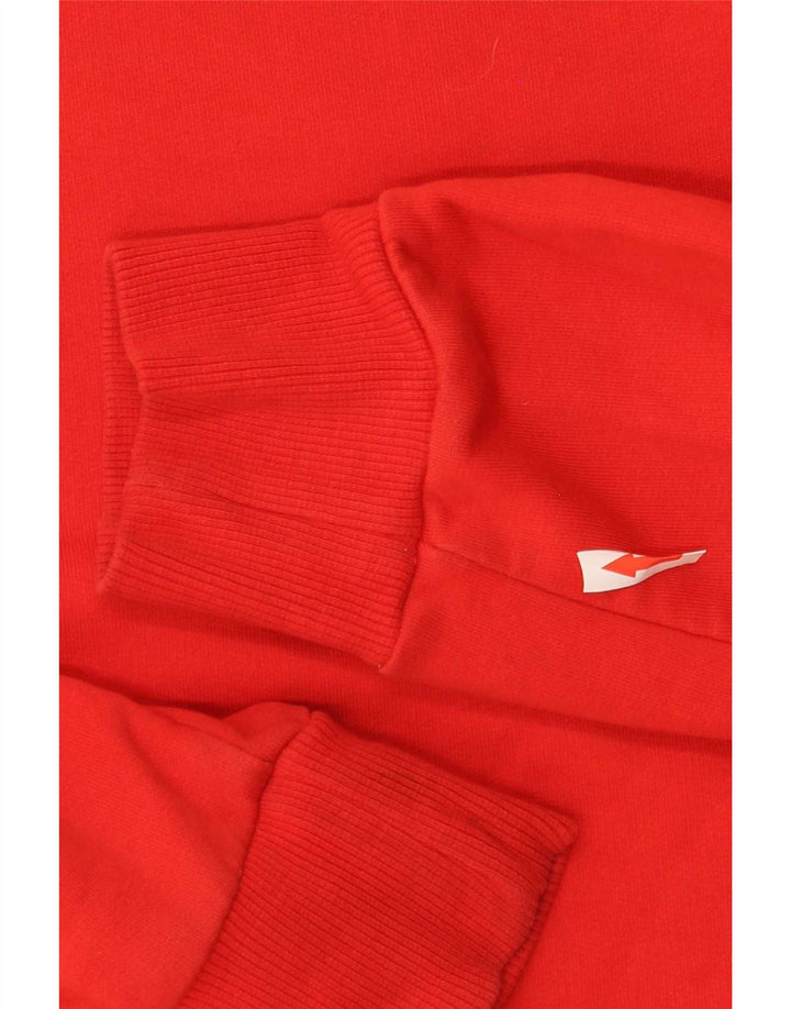 Puma Sweat-Shirt Graphique Homme Rouge Moyen Coton