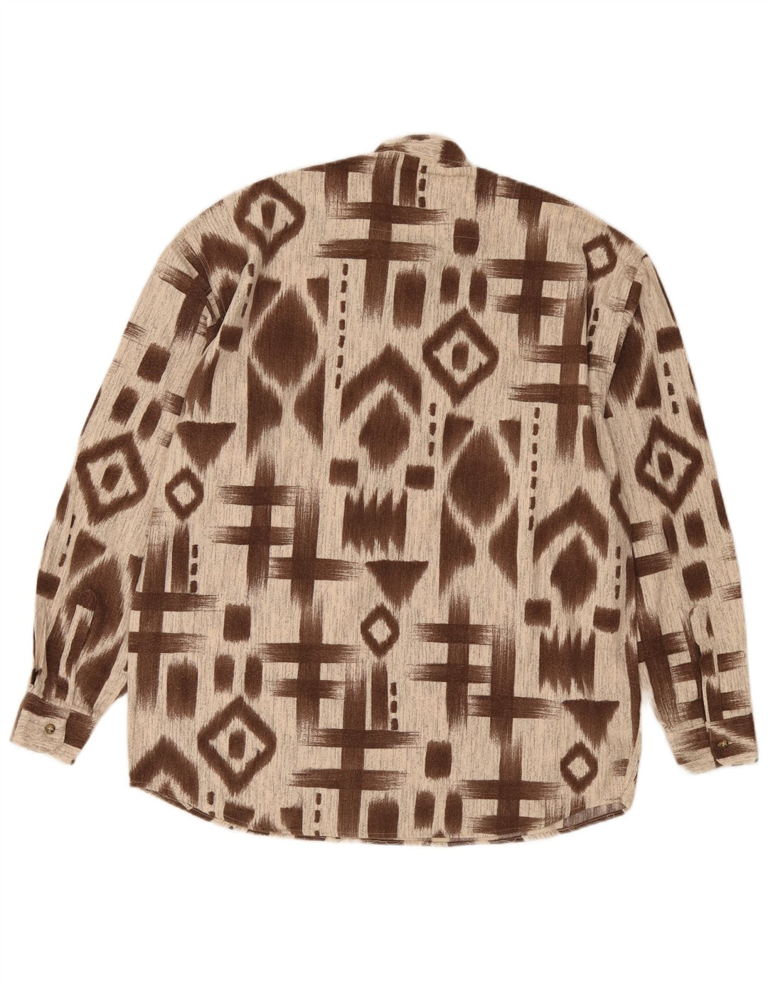 Mac Fashion Chemise pull homme XL marron géométrique