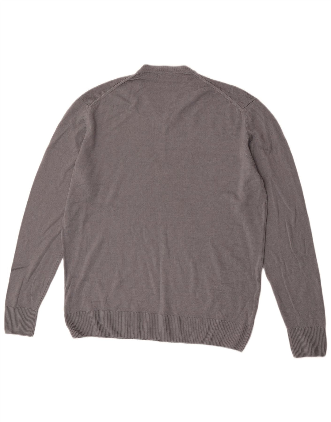 Zara Pull Col V Homme XL Gris Laine