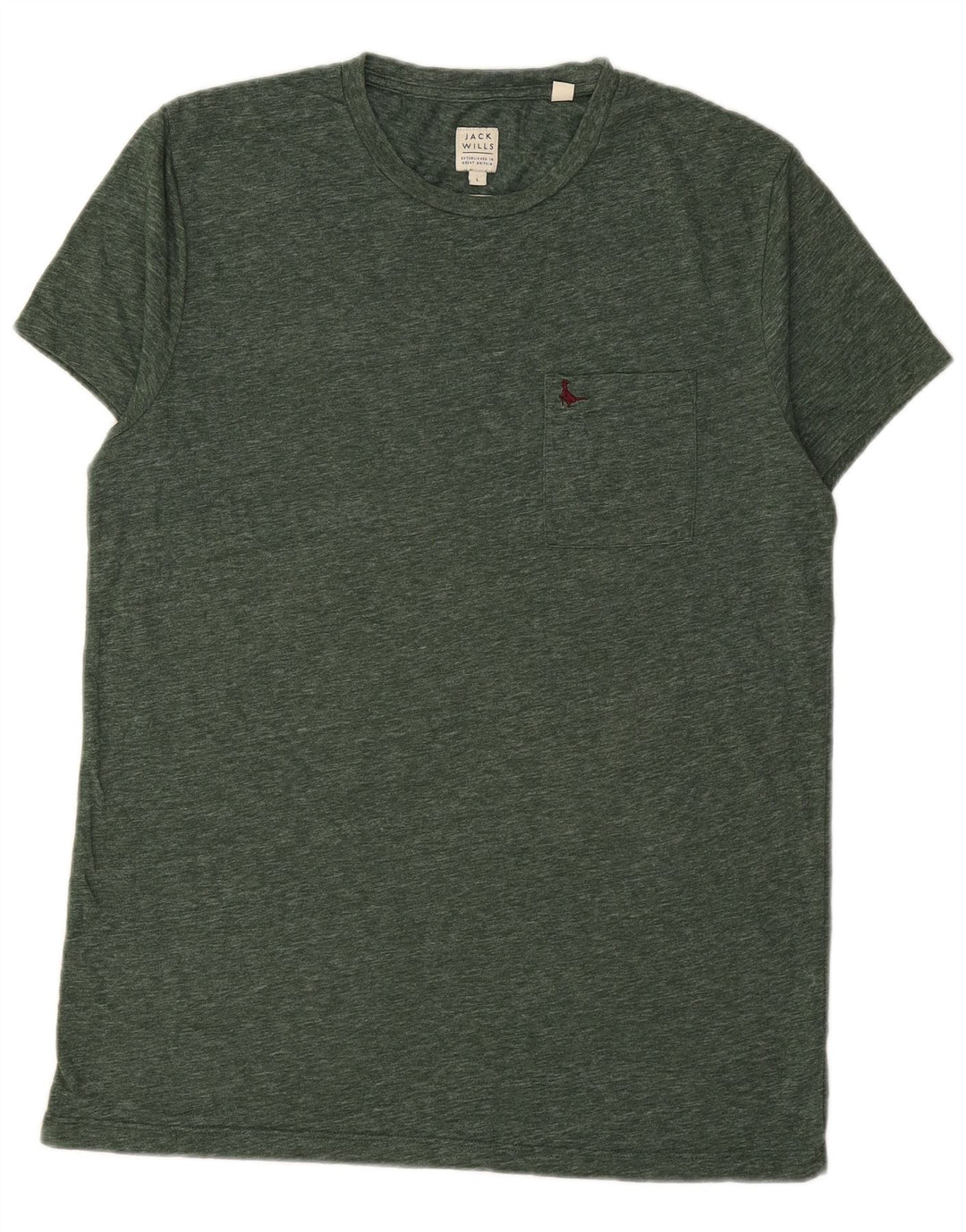 JACK WILLS T-Shirt Homme Haut Large Vert Coton