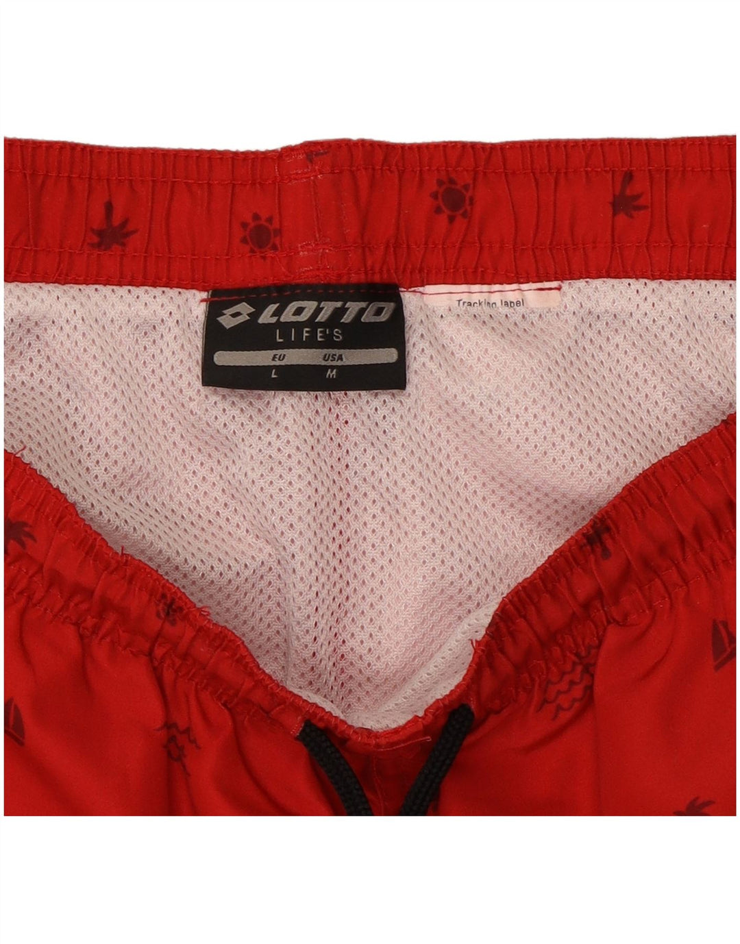 Lotto Short de Bain Graphique Homme Grand Rouge