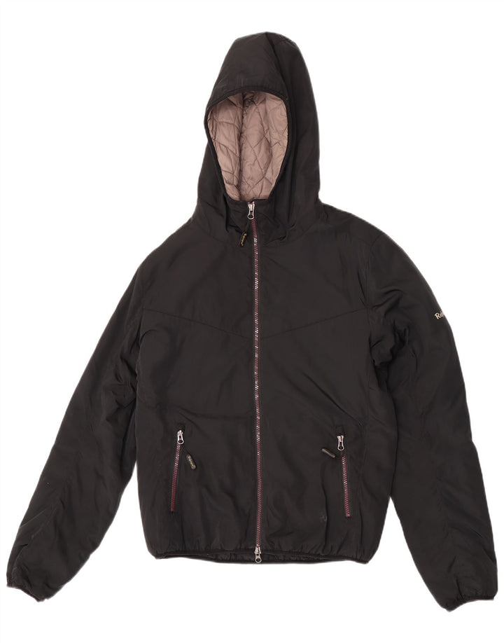 Refrigue Veste matelassée à capuche pour homme UK 36 Small Noir Polyester