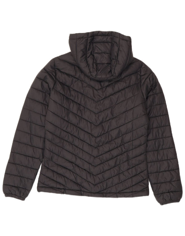 Mountain Warehouse Veste rembourrée à capuche pour femme UK 8 Small Noir Nylon