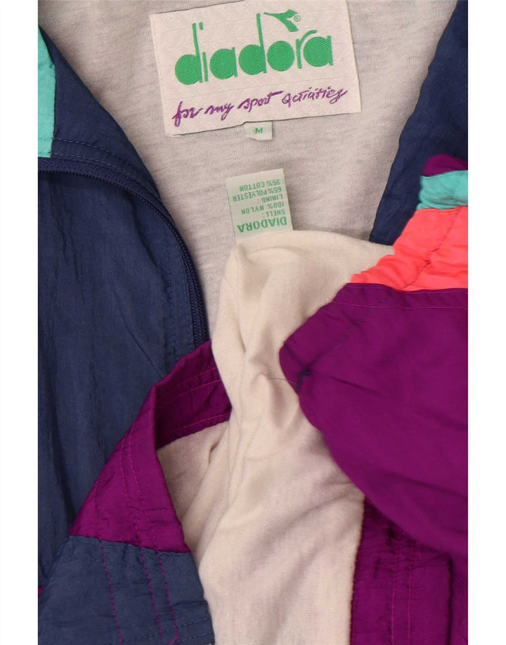 Diadora Veste De Survêtement Femme Moyen Multicolore Colourblock Retro