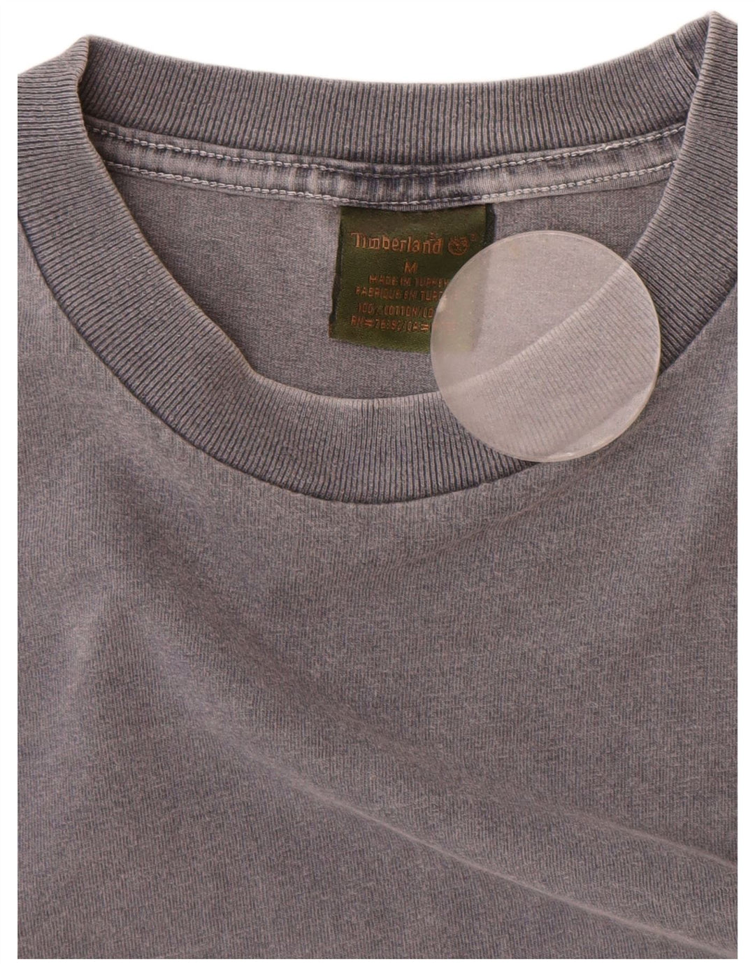Timberland T-Shirt Top Homme Gris Moyen Coton