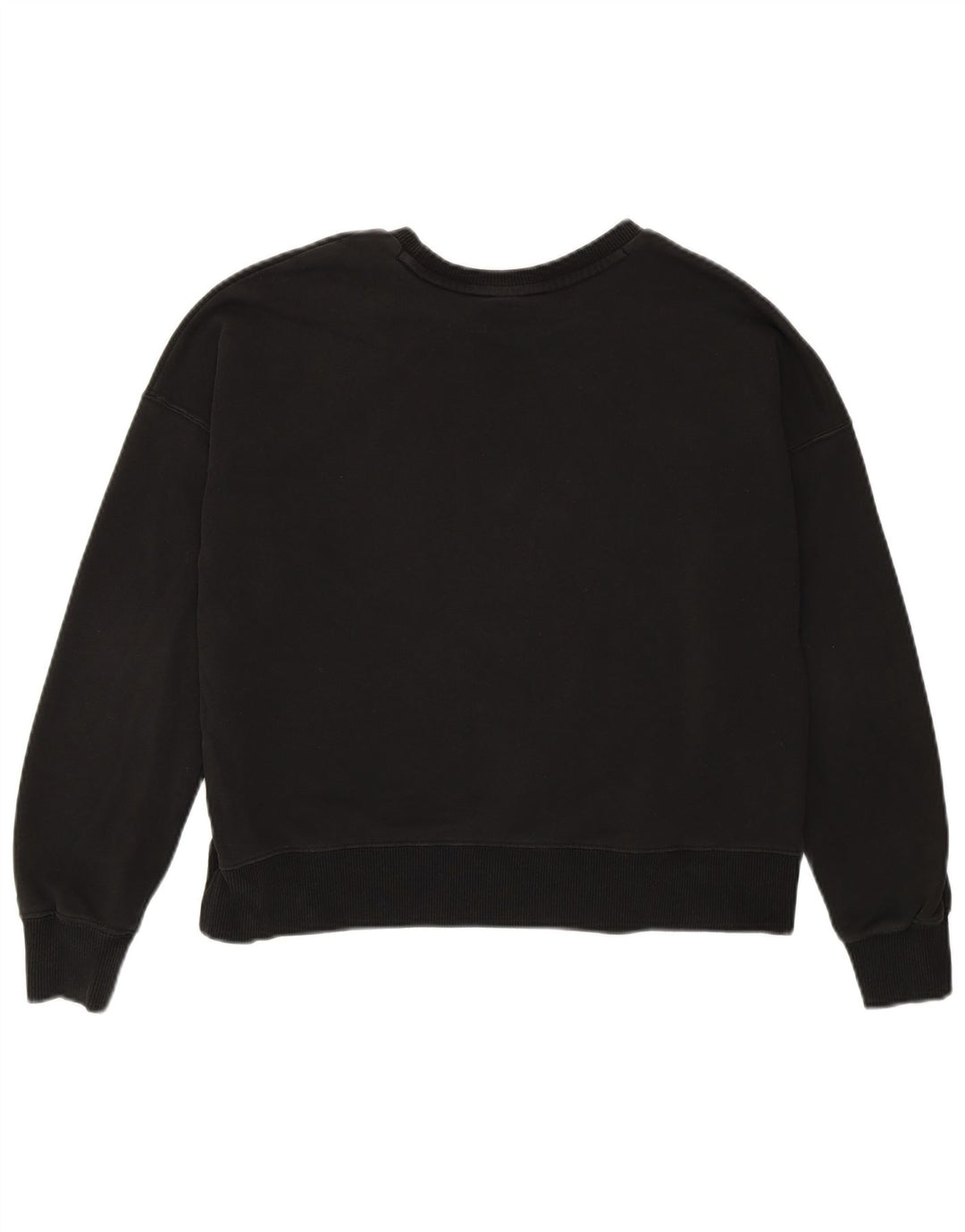 Puma Sweat-shirt court surdimensionné pour femme UK 6 XS Coton noir