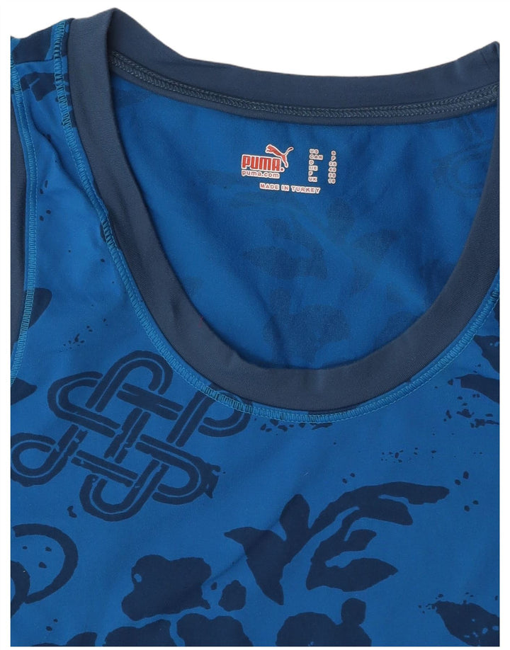 PUMA Débardeur graphique pour femme UK 10 Petit Bleu Floral