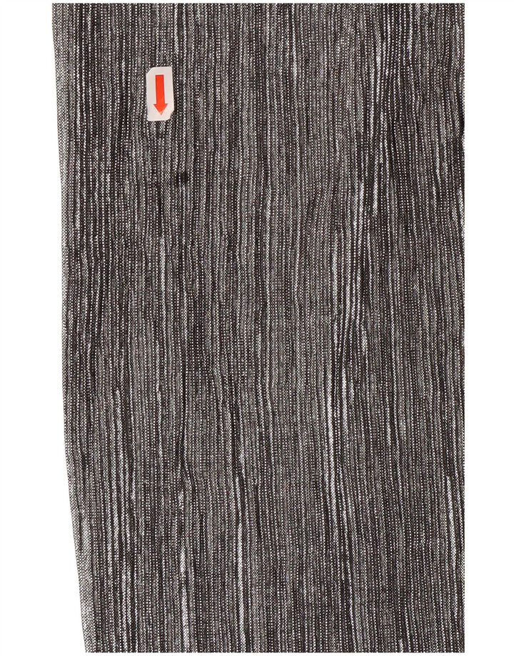 Pantalon Capri Jambe Large Femme ZARA XS W24 L20 Argent Polyester