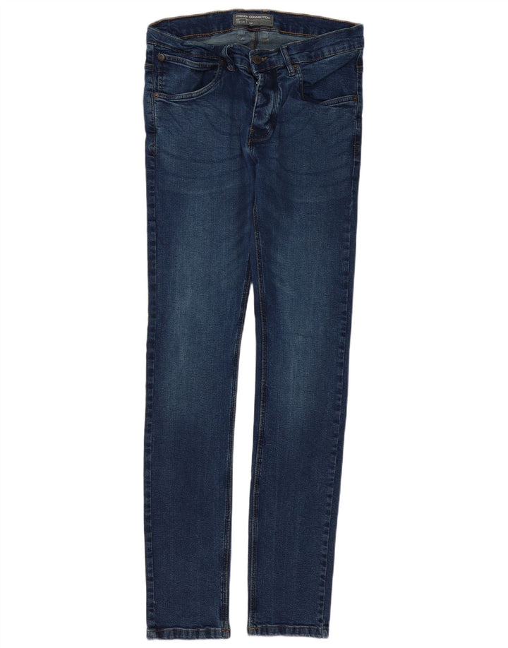 French Connection Jean Slim Homme W32 L34 Bleu Coton
