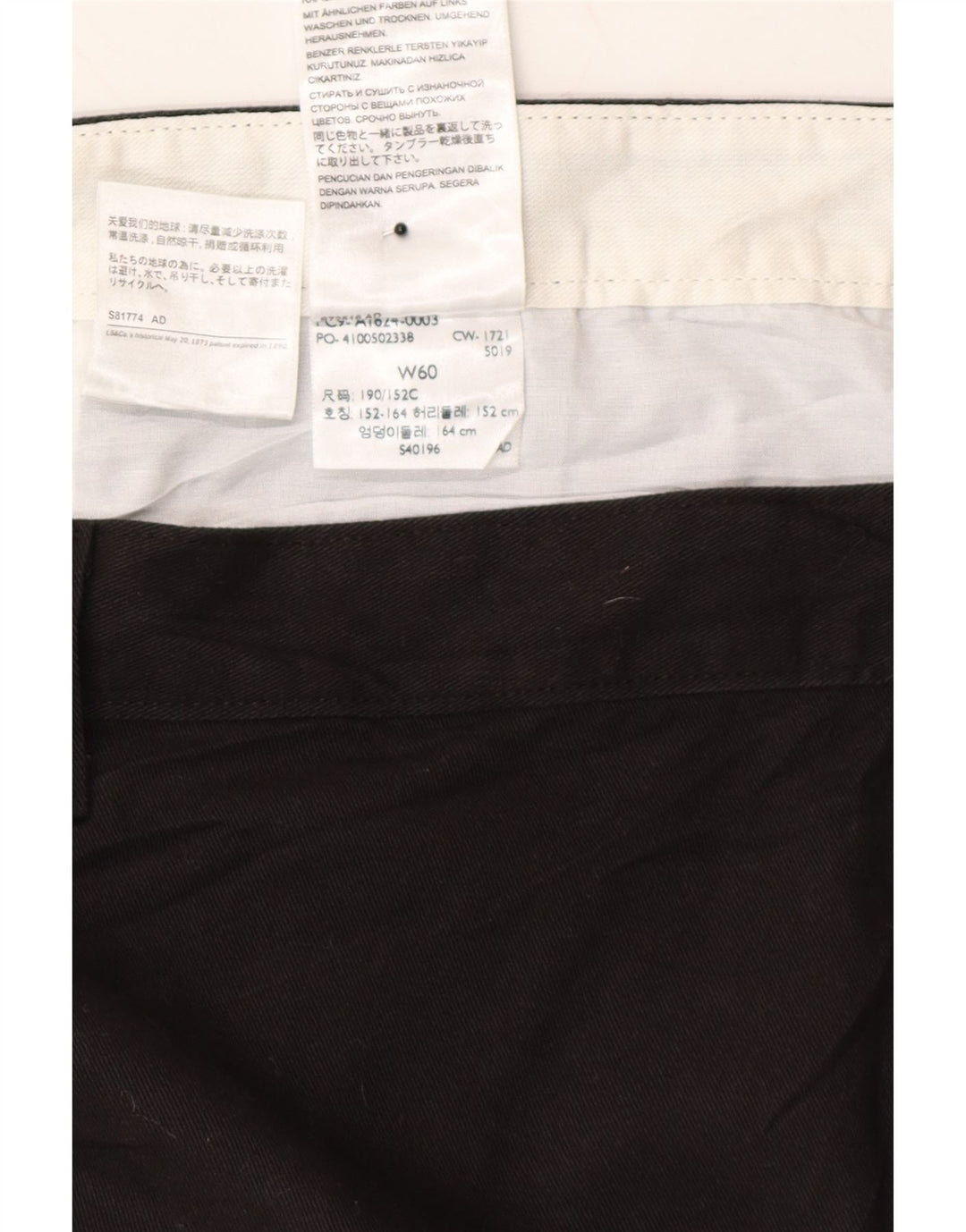 DOCKERS Mens Chino Shorts W60 6XL Black Cotton Vintage Dockers and Second-Hand Dockers from Messina Hembry 