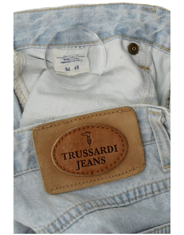 Trussardi Jean Court W34 L25 Bleu Coton Homme
