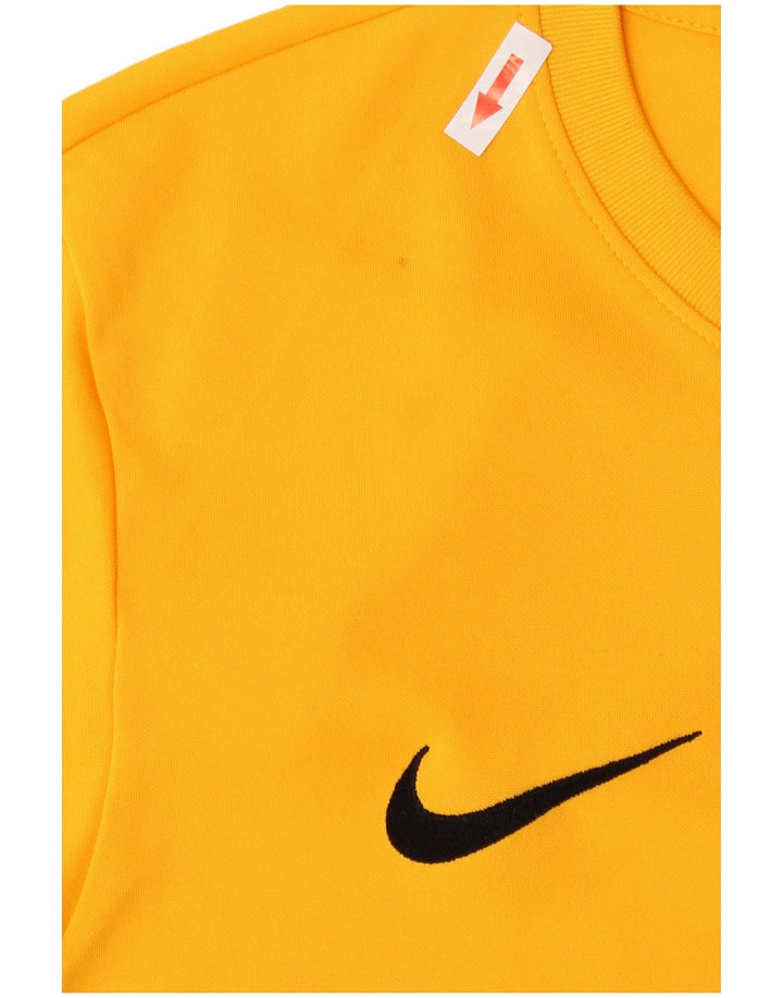 Nike Haut Dri Fit Graphic à manches longues pour homme Jaune moyen Polyester