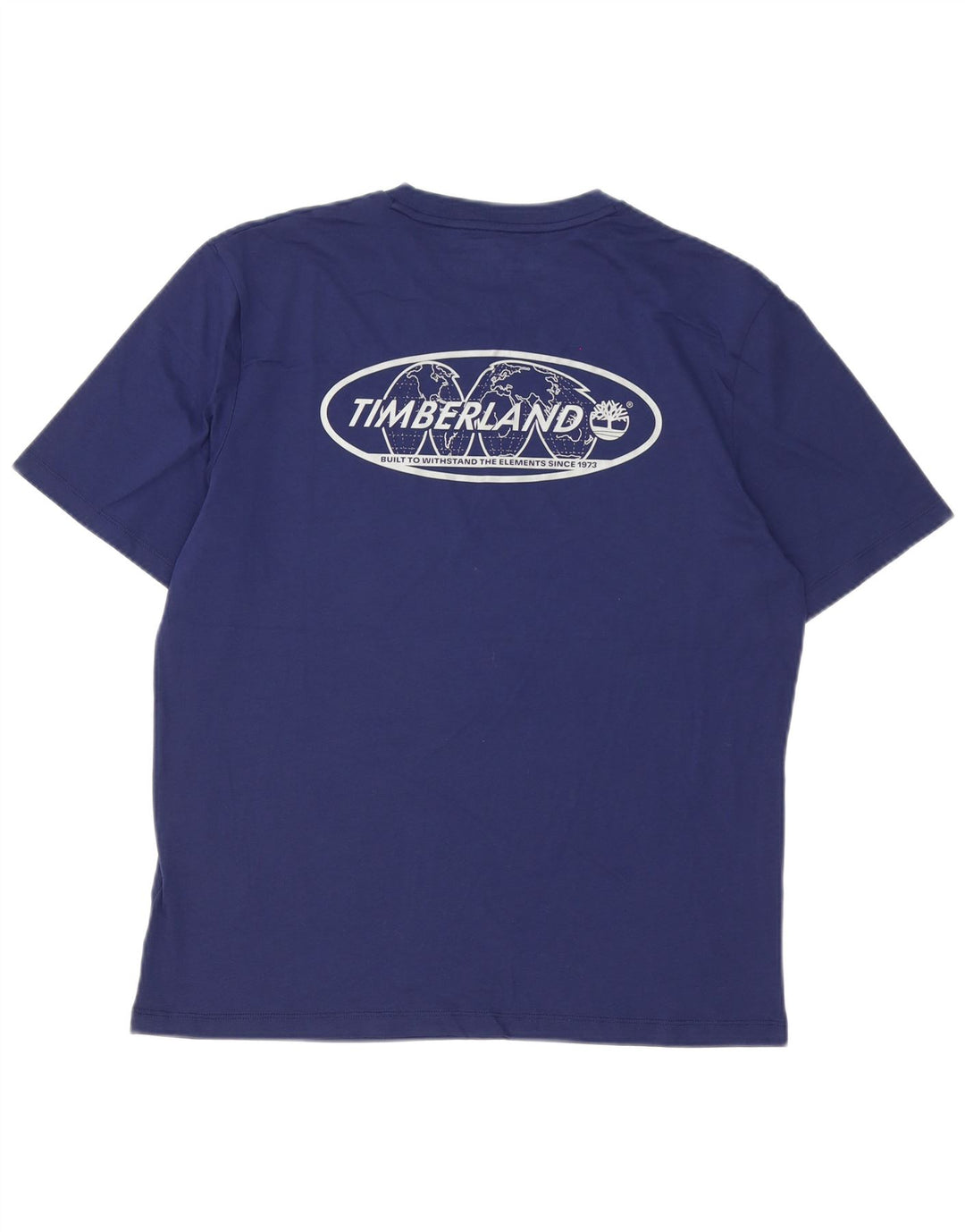 Timberland T-Shirt Graphique Homme Bleu Marine Moyen Coton