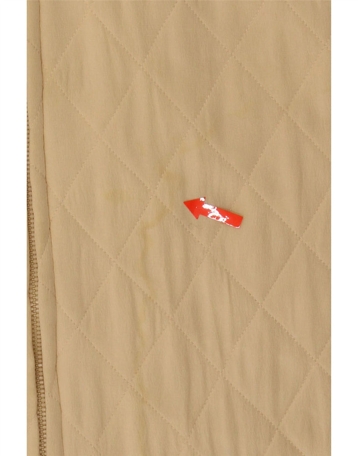 CHERIE Womens Quilted Gilet IT 52 2XL Beige Polyester Vintage cherie and Second-Hand cherie from Messina Hembry 