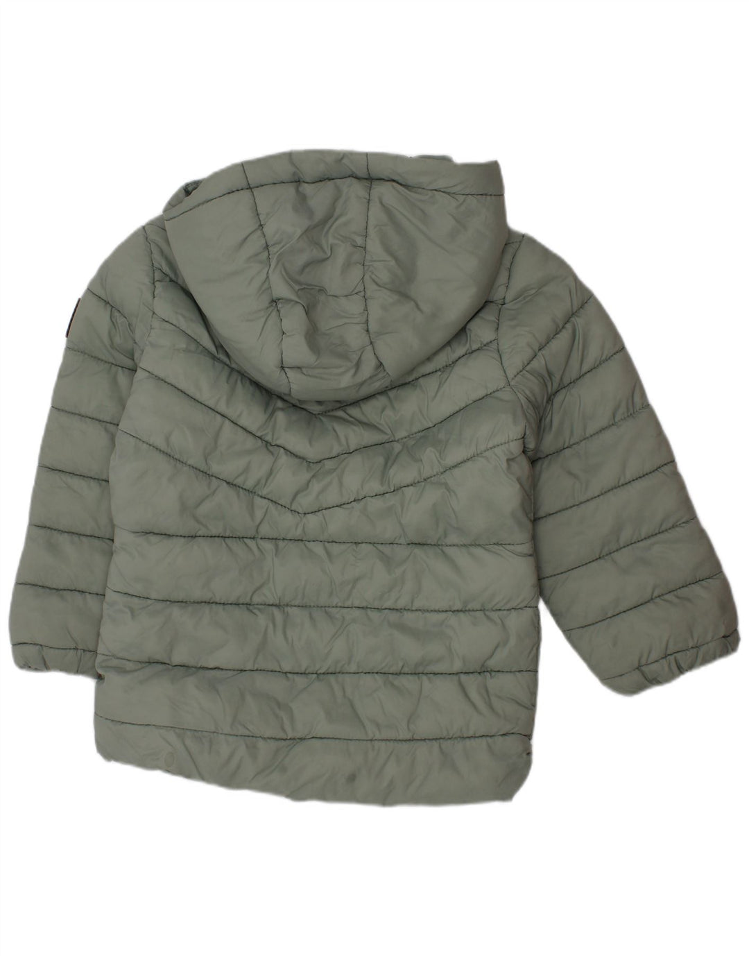 DKNY Veste matelassée à capuche pour bébé fille 18-24 mois en nylon vert