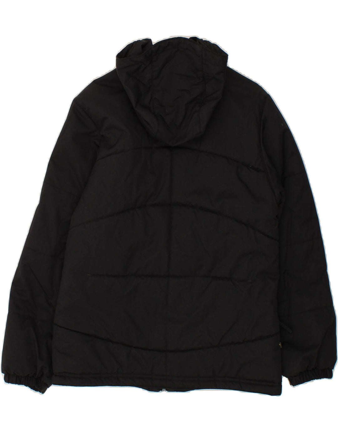 REEBOK Womens Hooded Padded Jacket UK 10 Small Black Polyester Vintage Reebok and Second-Hand Reebok from Messina Hembry 