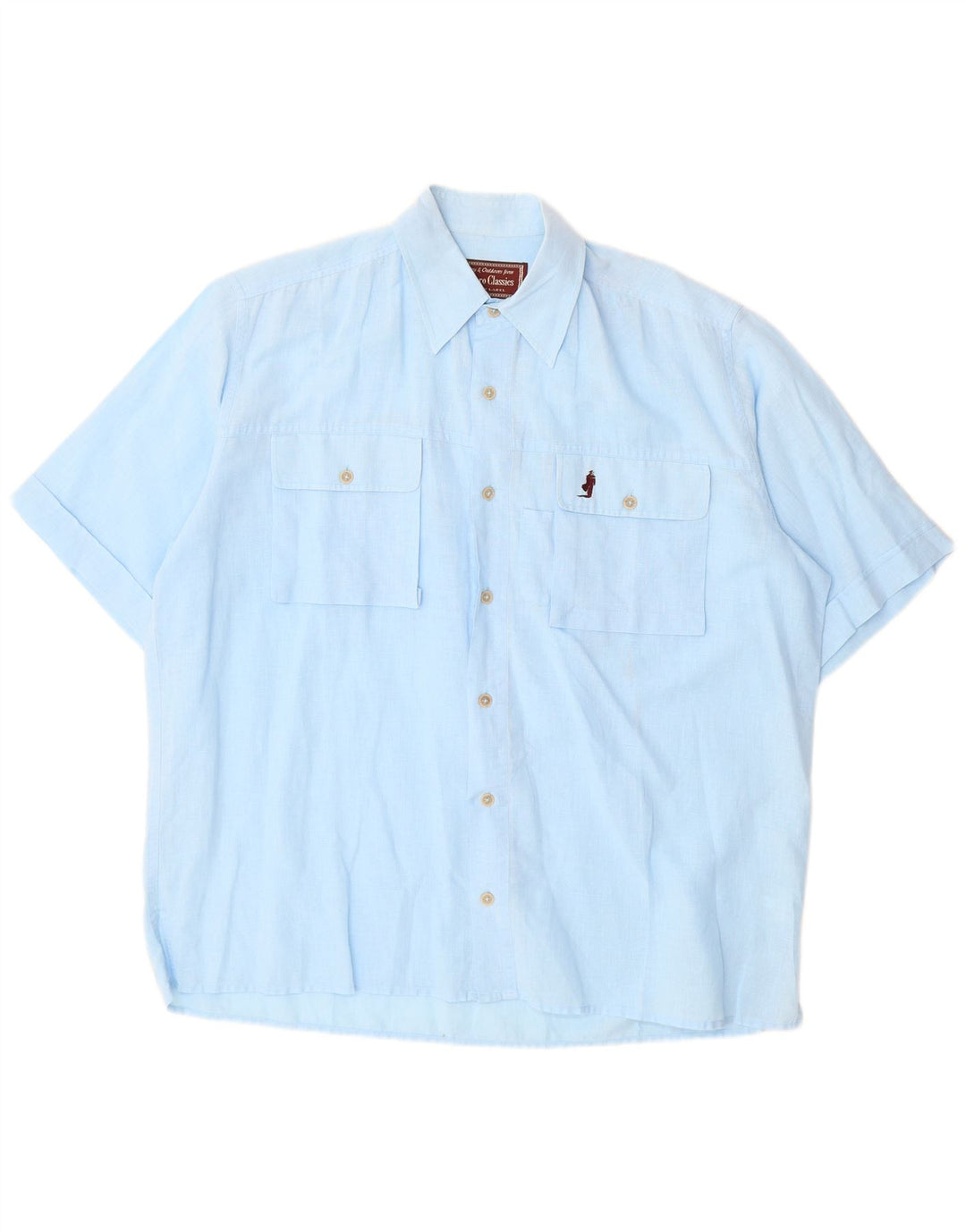 Chemise à Manches Courtes Homme Marlboro Classics Bleu Moyen