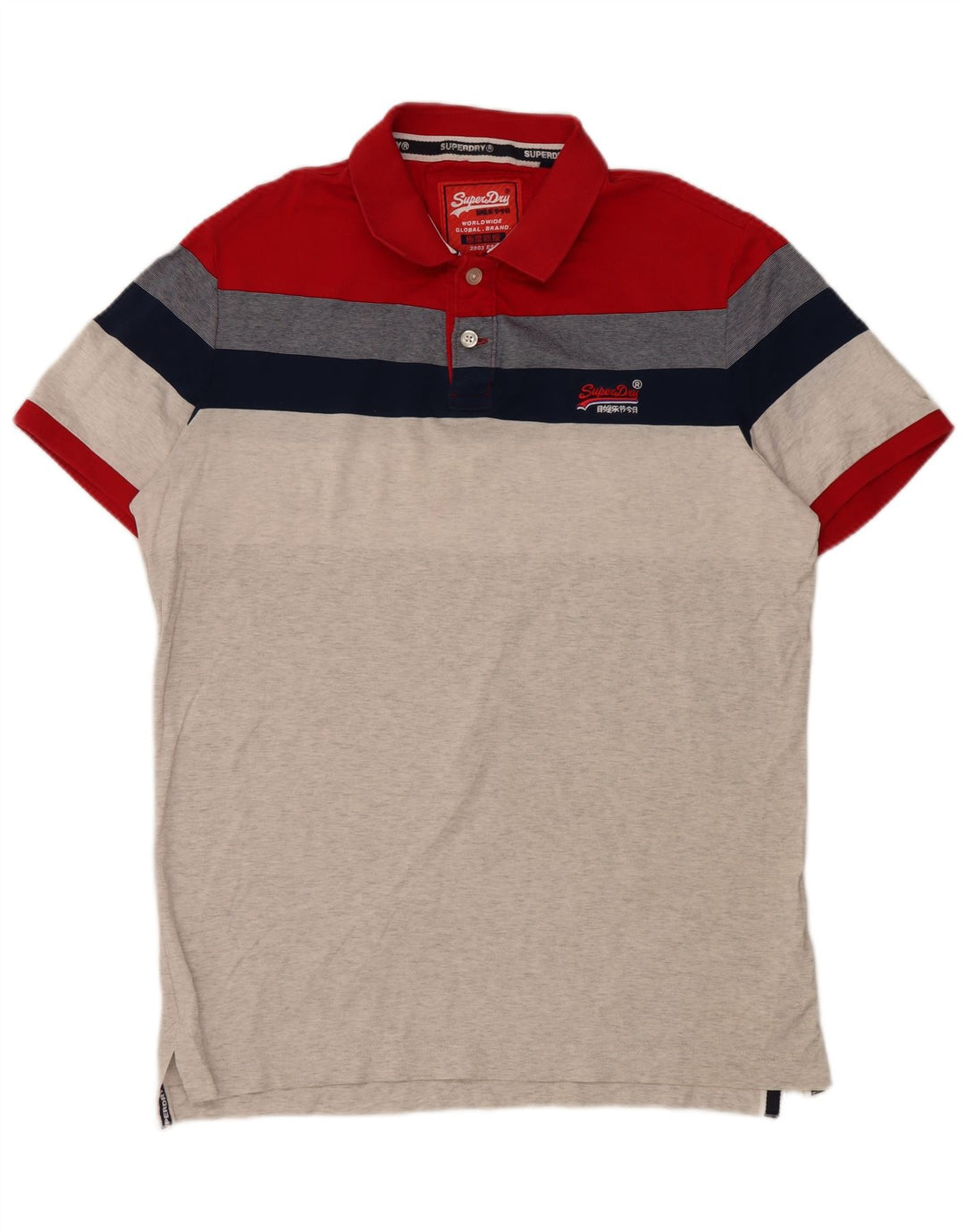 Superdry Polo XL Homme Multicolore Colourblock Cotton