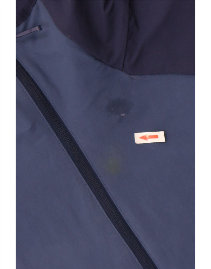 The North Face Veste de pluie à capuche pour homme UK 44 2XL Bleu Colourblock