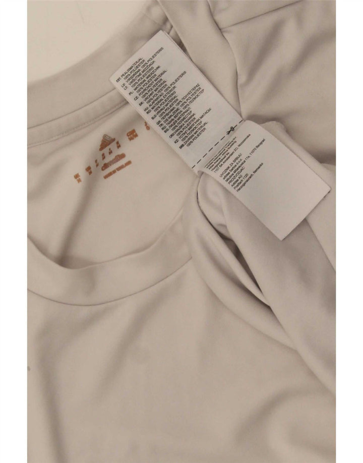 Adidas Hommes Climalite T-Shirt Haut Moyen Blanc Polyester