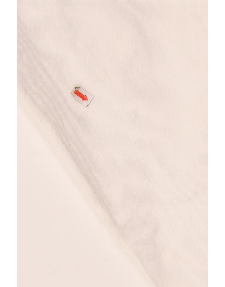 TOMMY HILFIGER Jean Skinny Taille Mi-Haute Femme W25 L25 Coton Blanc