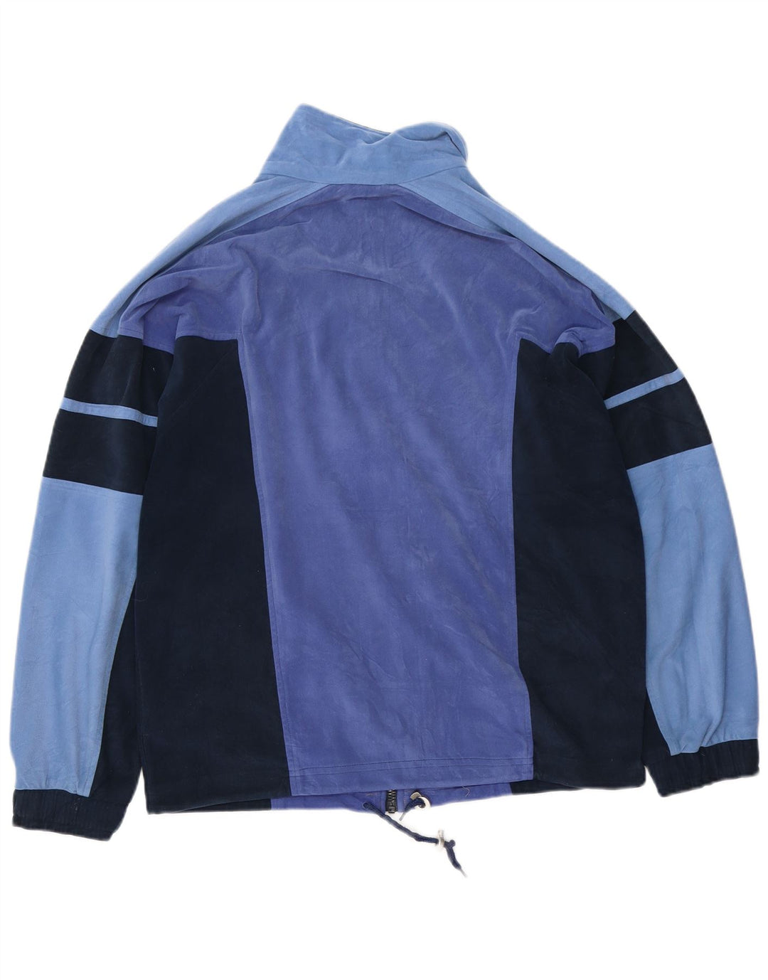 Lotto Survêtement Complet en Velours Homme Bleu Marine Moyen Polyester Colorblock