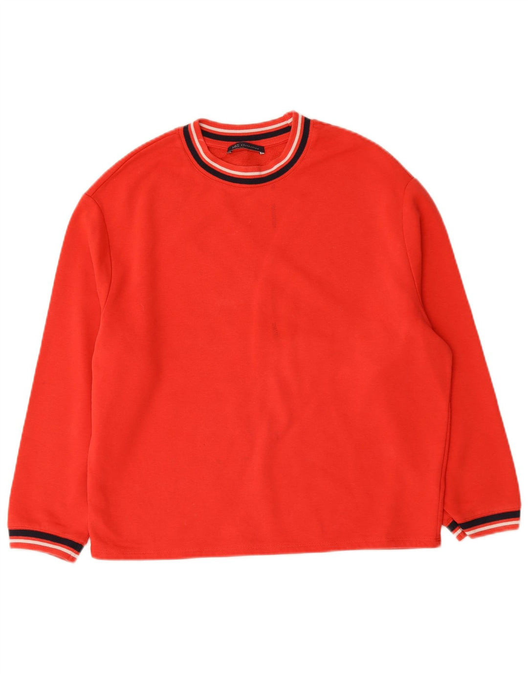 Marks & Spencer Sweat-shirt surdimensionné pour femme UK 10 Petit coton rouge