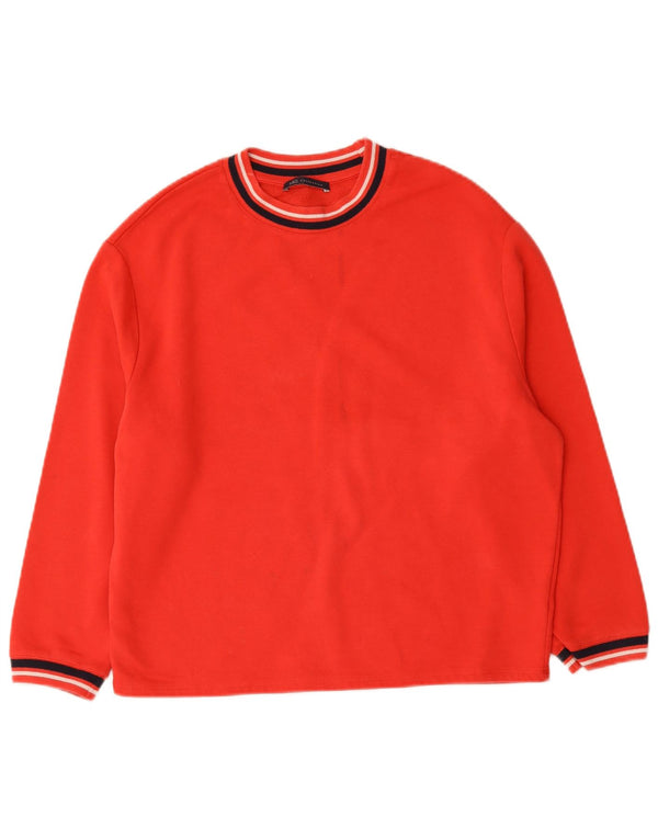Marks & Spencer Sweat-shirt surdimensionné pour femme UK 10 Petit coton rouge