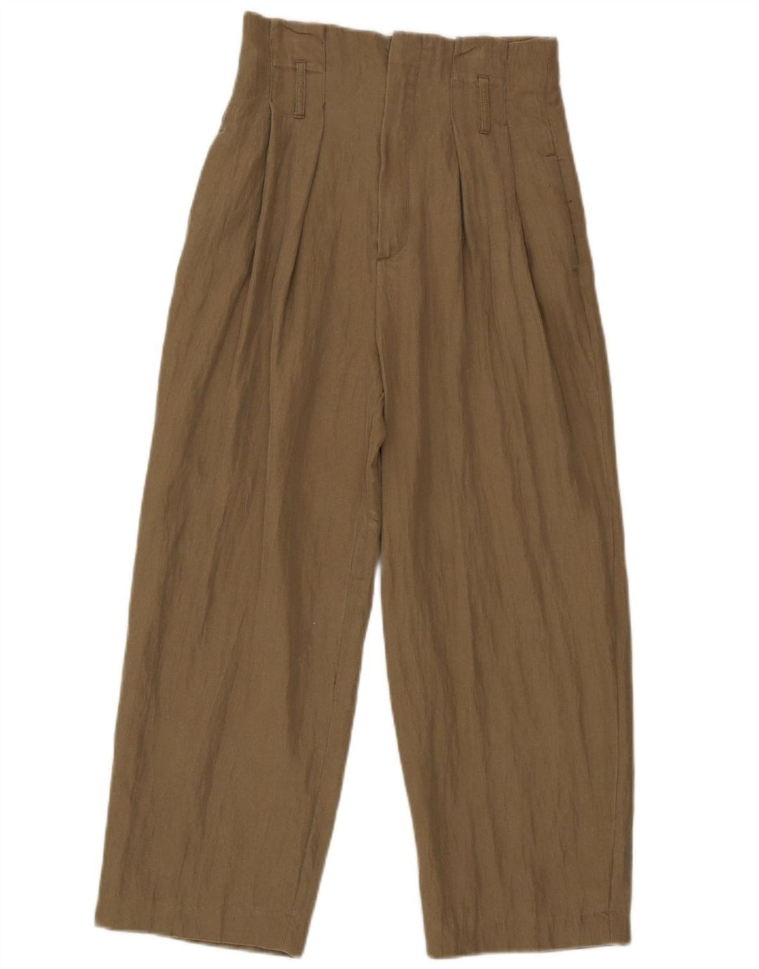 Pantalon court pegged Zara Femme Petit W26 L24 Kaki