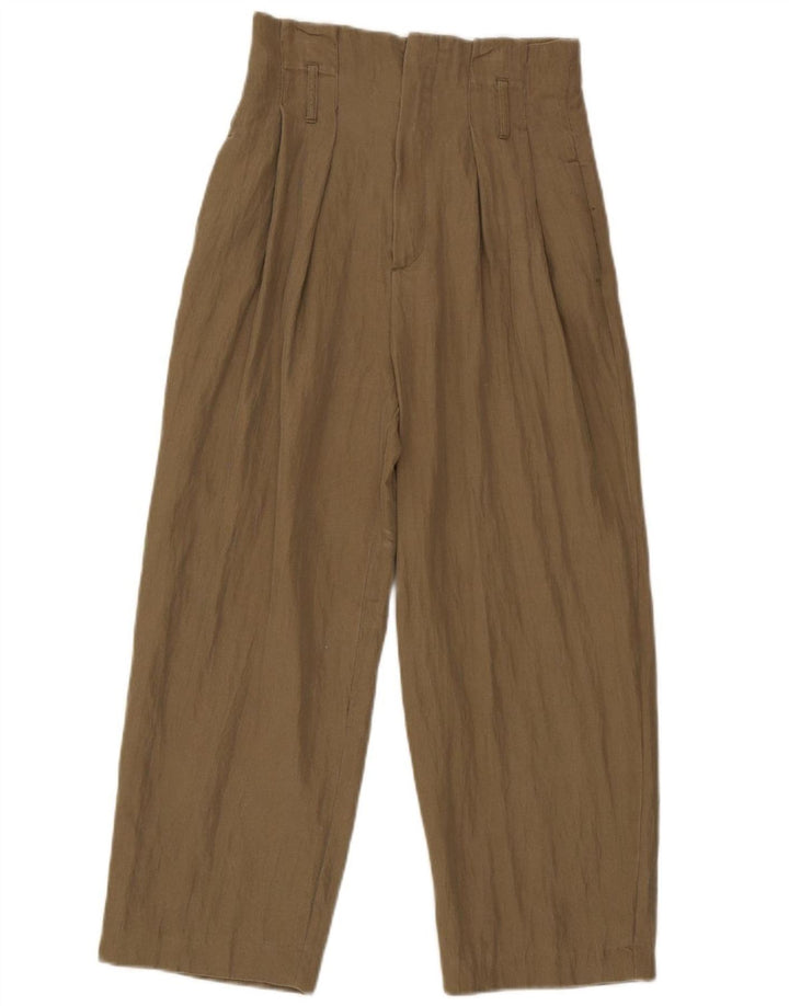 Pantalon court pegged Zara Femme Petit W26 L24 Kaki