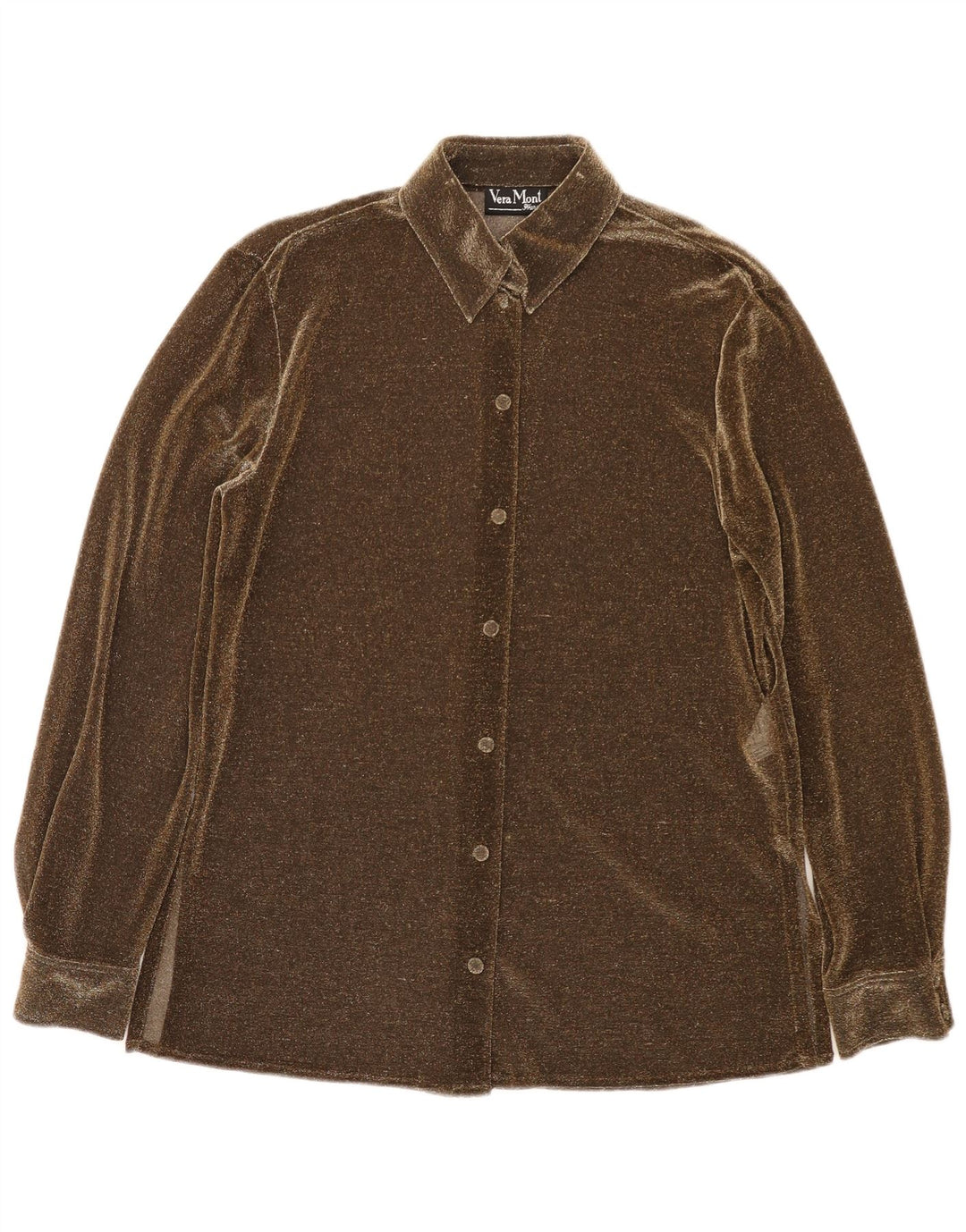 Vera Mont Chemisier Femme UK 12 Marron Moyen Polyester