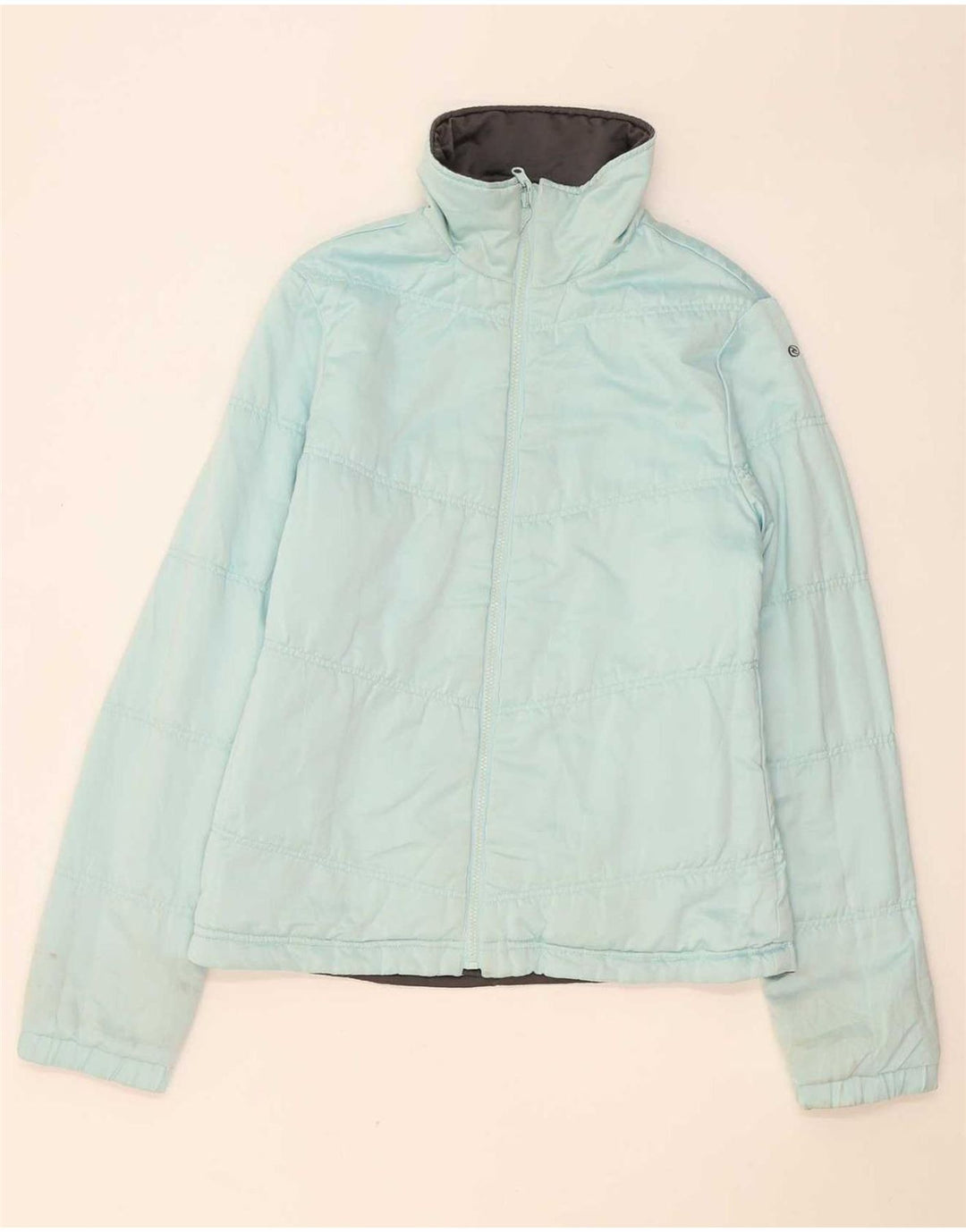 Rip Curl Veste matelassée réversible pour femme UK 12 Gris moyen Polyester
