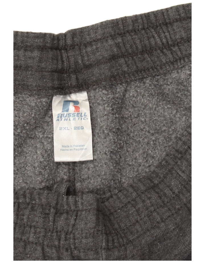 Russell Athletic Pantalon de survêtement pour homme 2XL Gris chiné en coton